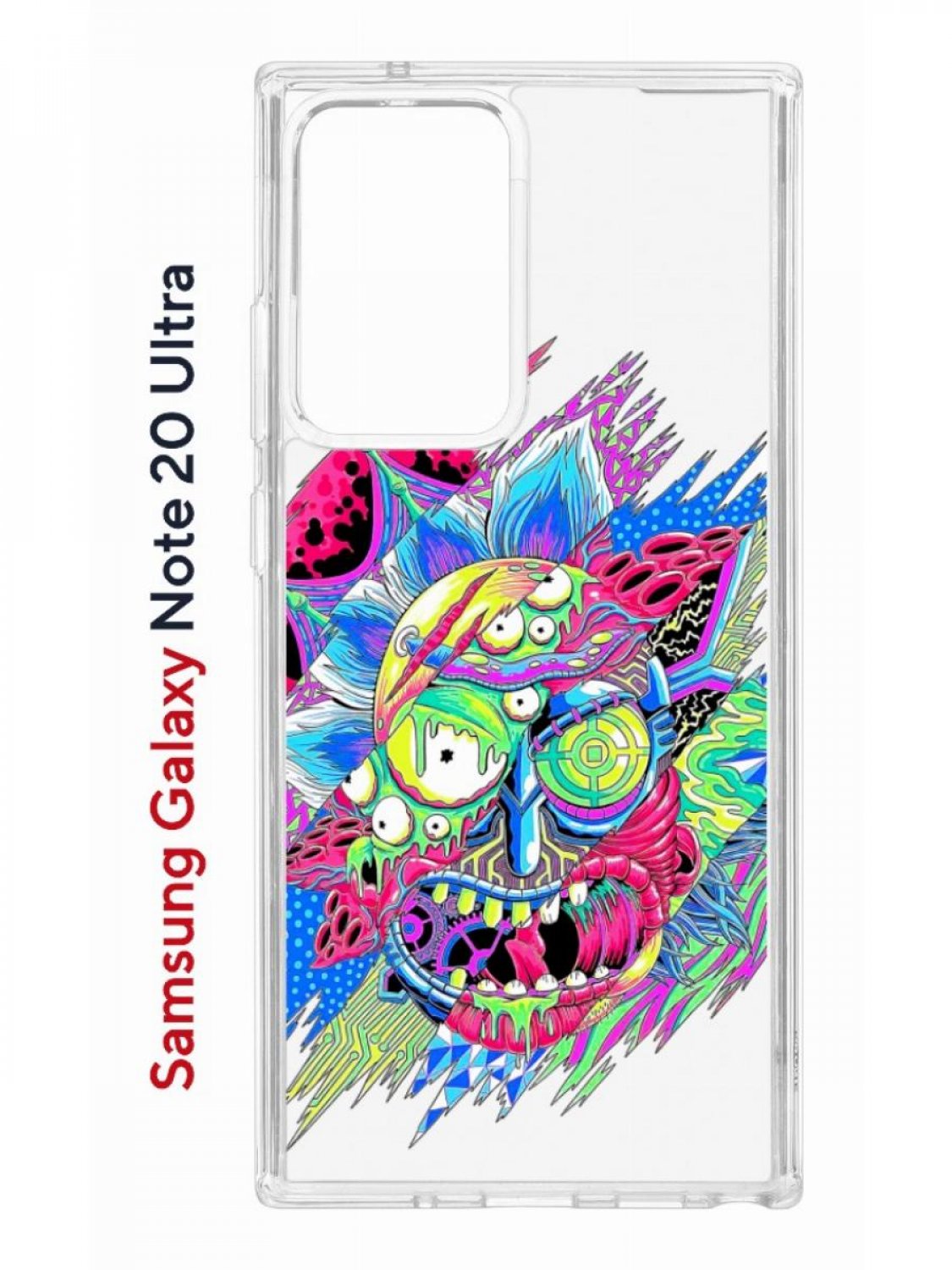 Чехол на Samsung Galaxy Note 20 Ultra Kruche Print Многоликий Рик,противоударный бампер