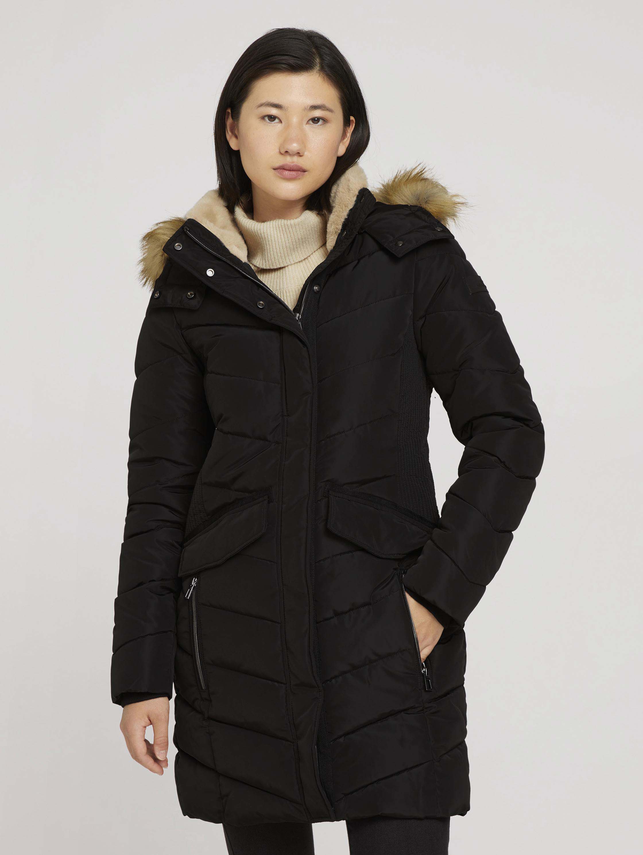 

Парка женская TOM TAILOR 1029461 серая XL, 1029461