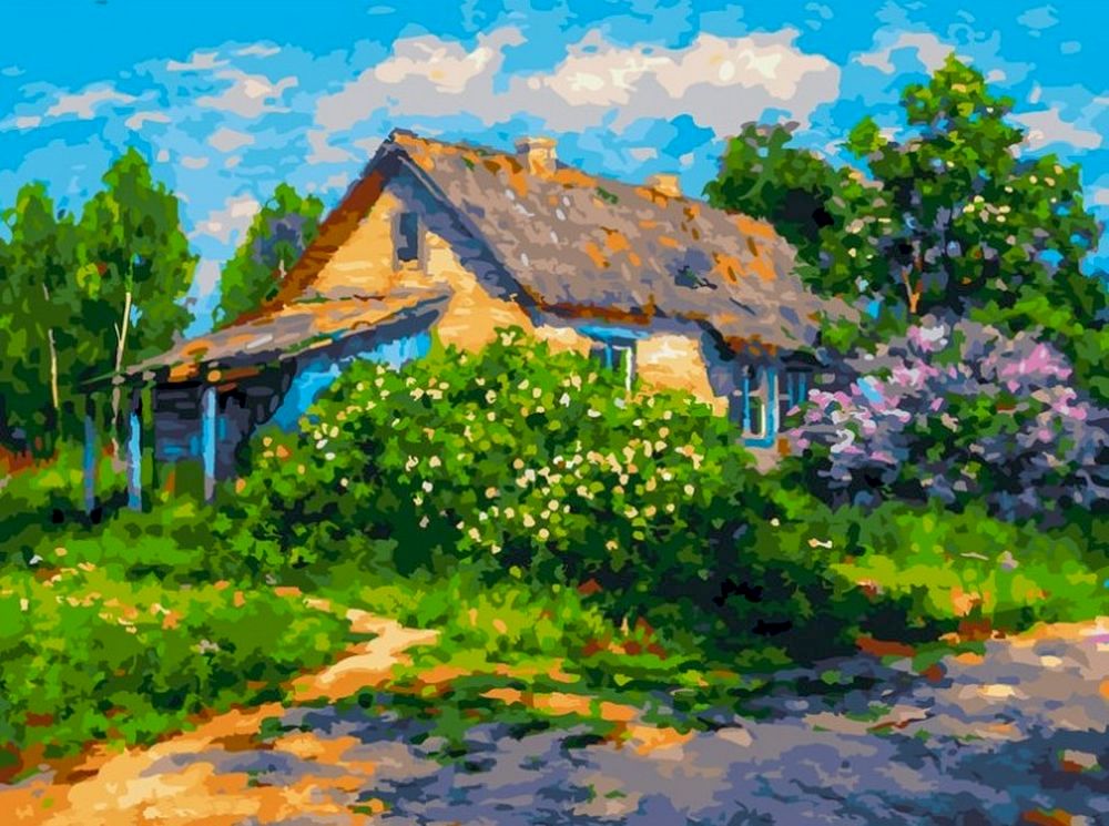 

Картина по номерам Белоснежка Кусты сирени, Кусты сирени
