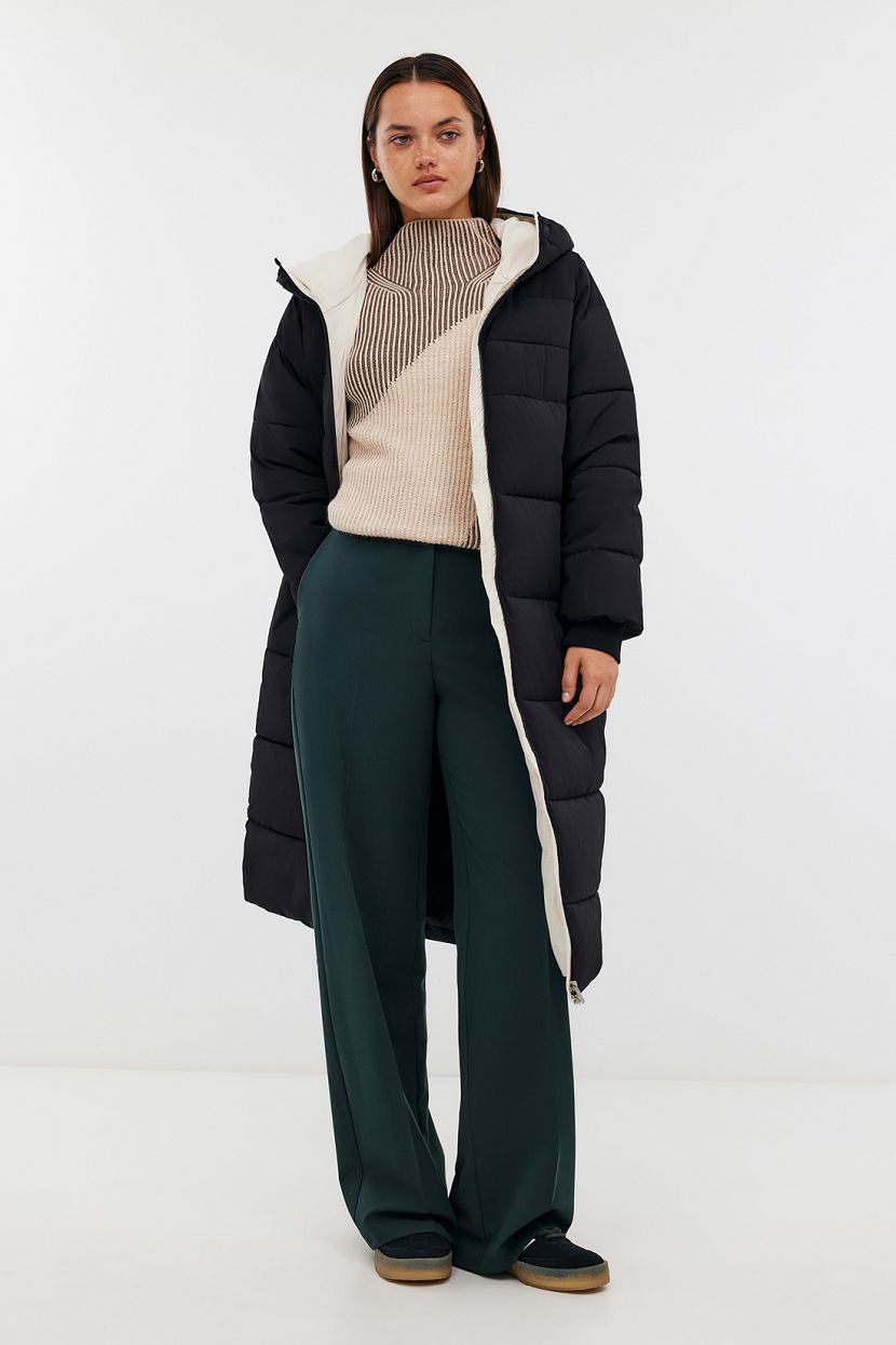 

Пальто женское Baon B0724505 черное L, Черный, B0724505