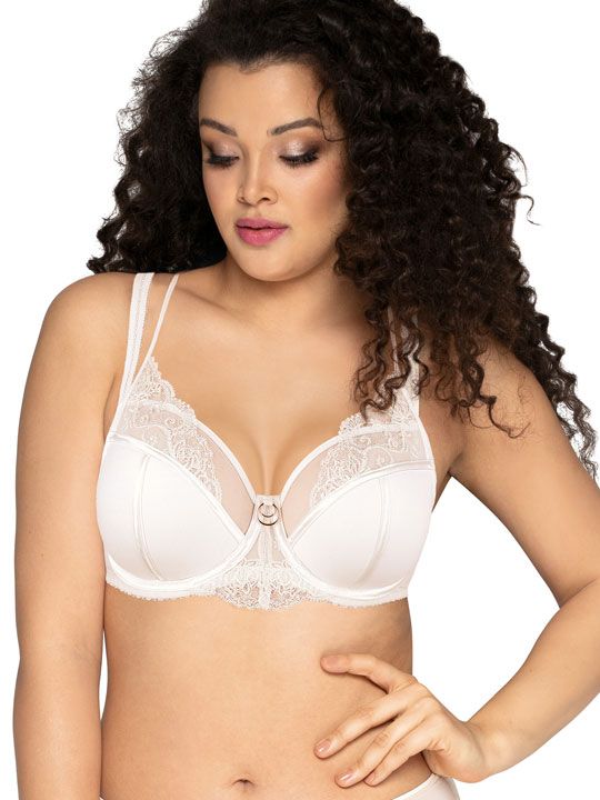 

Бюстгальтер plus size с двойными бретелями и кружевной отделкой, 1966 PU Maxi