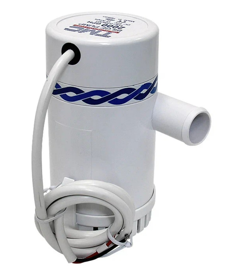 

Насос осушительный 2000GPH, 12В, модель R18, Белый, 0366301