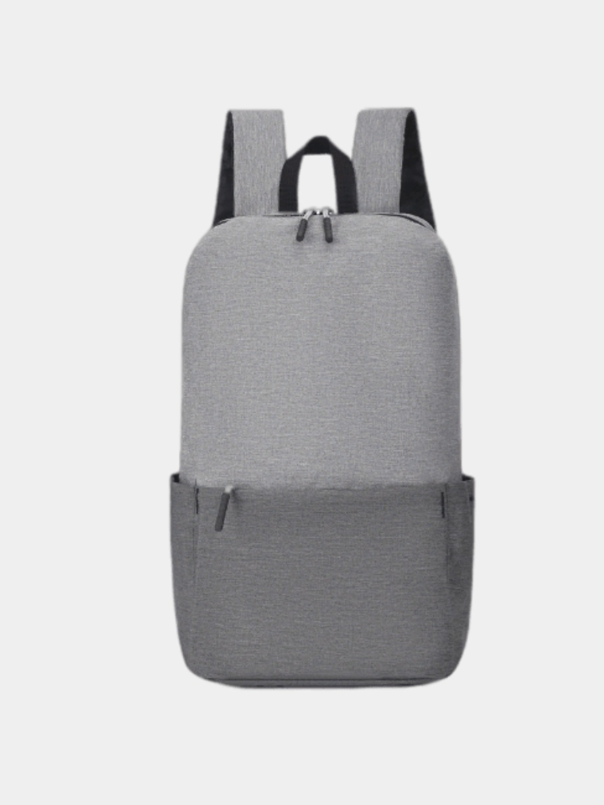 Рюкзак унисекс СумС117 светло-серый с темно-серым, 34х23х14 см