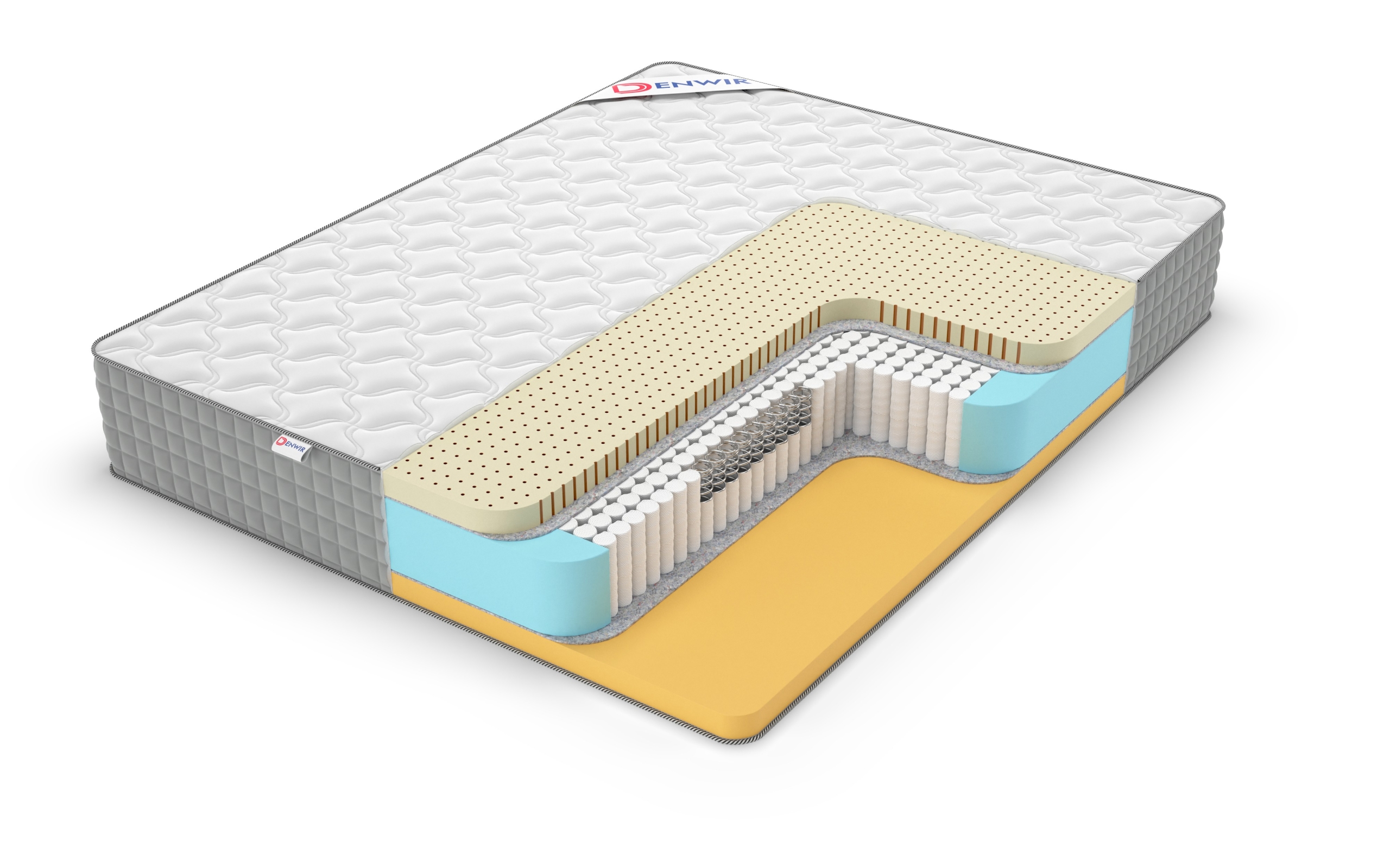 

Матрас Denwir Extra Memo Soft S1000 140х190, Бежевый;белый;серый;серебристый, Memo Soft S1000