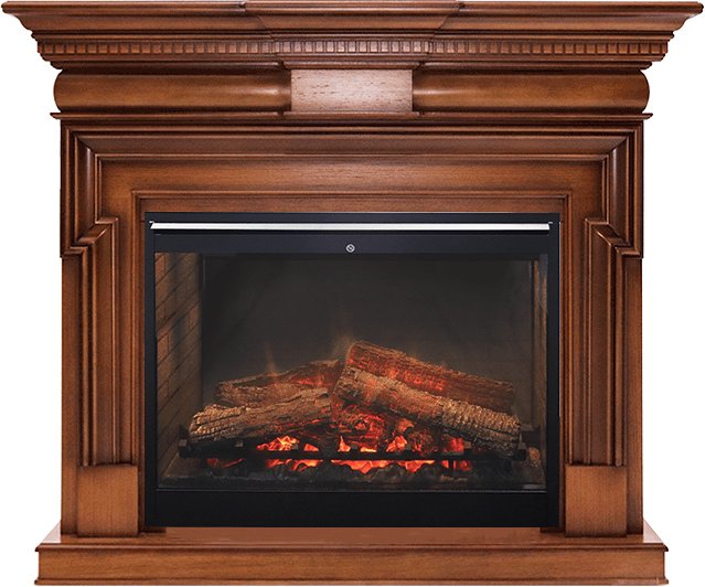фото Каминокомплект torino - орех с очагом symphony 30'' df3020-int dimplex
