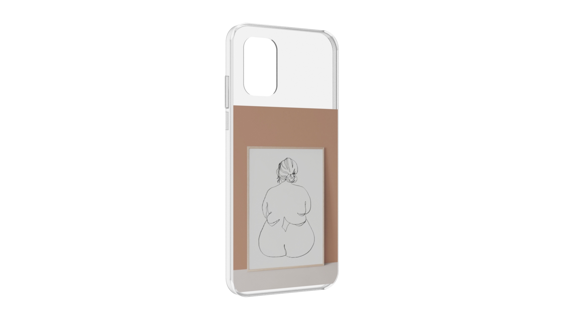 

Чехол MyPads Body Positive Female Figure Line Art женский для Nokia G21, Прозрачный, Tocco