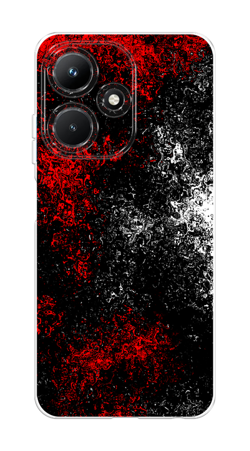 

Чехол на Infinix Hot 30i "Монотипия", Красный;черный;белый, 3104150-3