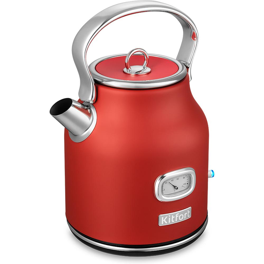 Чайник электрический Kitfort KT-6150-3 1.7 л красный миксер kitfort кт 3443 красный