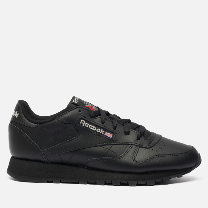 фото Кроссовки женские reebok classic leather черные 40 eu