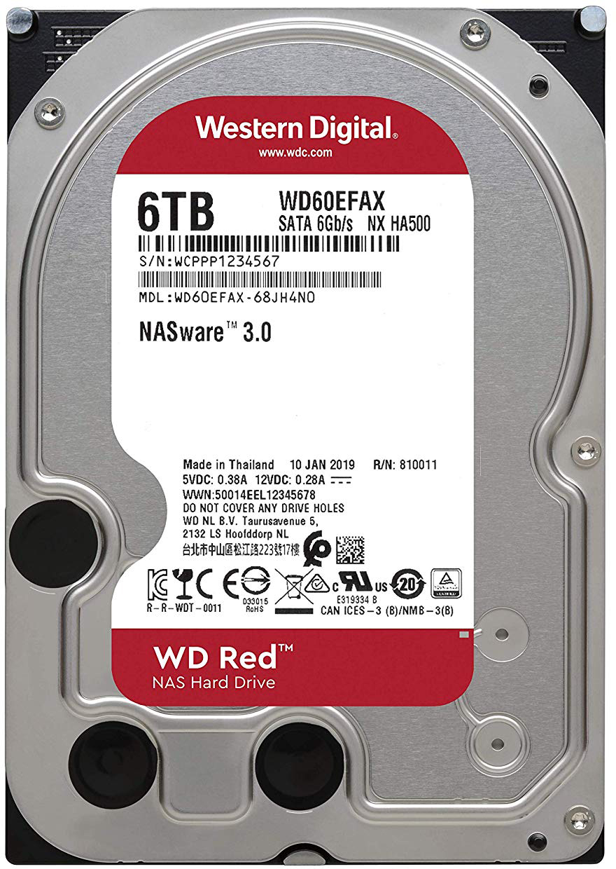 фото Внутренний hdd диск wd 6tb wd60efax red