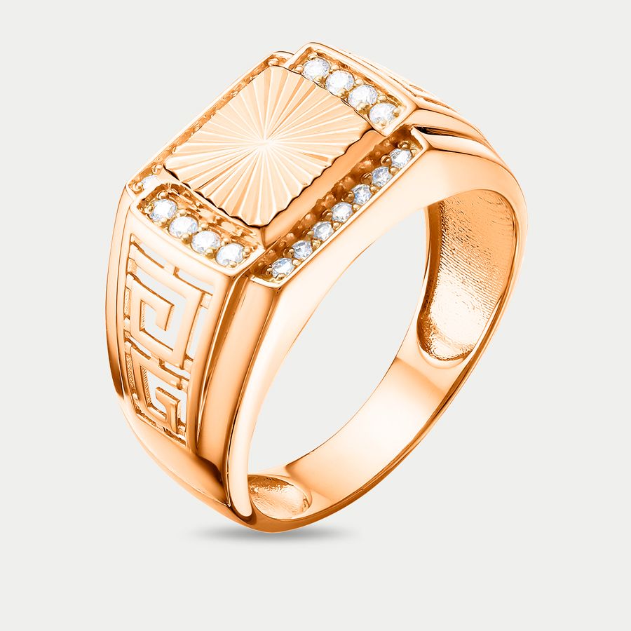 

Печатка из золота с фианитом р.22 GOLD CENTER АКд730-4108, АКд730-4108