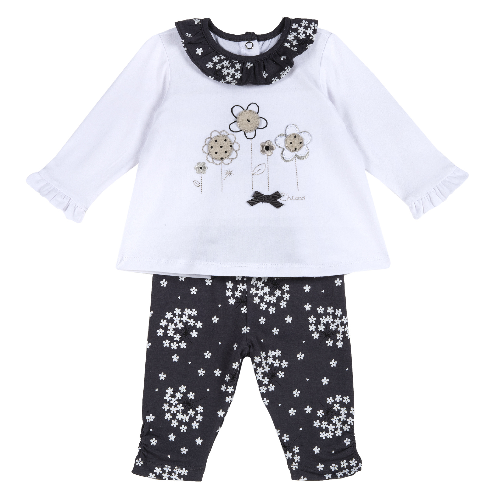 

Комплект одежды Chicco 09076868086096 цв. белый р. 86, 9076868