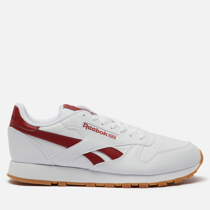 фото Кроссовки мужские reebok classic leather vegan белые 42.5 eu