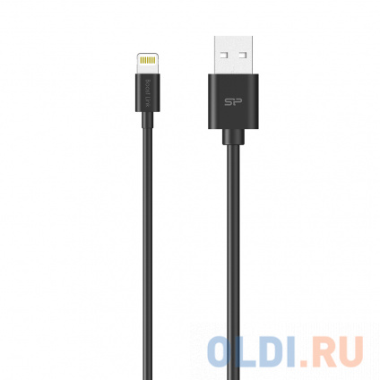 фото Кабель silicon power lightning-usb для iphone, ipad, ipod 1м, пластик, black