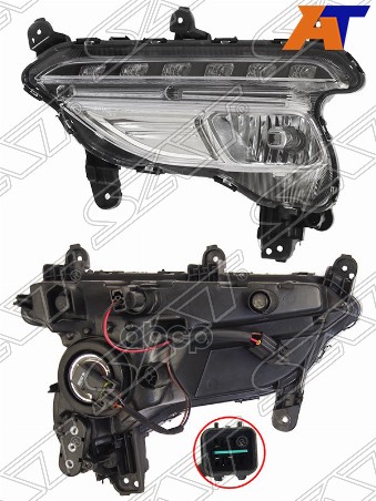 

SAT Фара противотуманная HYUNDAI SANTA FE 16-19 LH