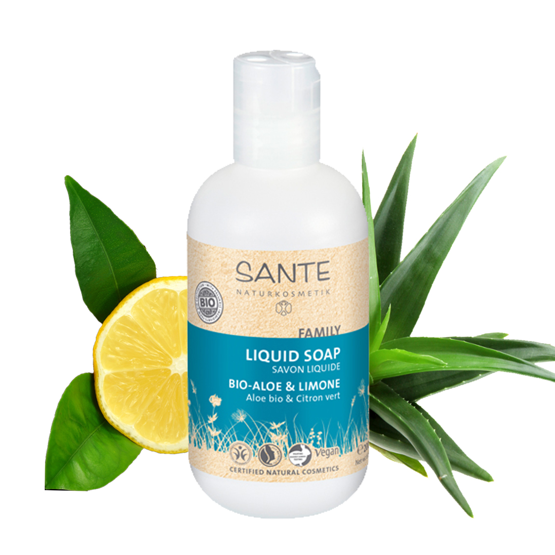 Купить Жидкое мыло Sante Naturkosmetik с Био-алоэ и лимоном 200 мл