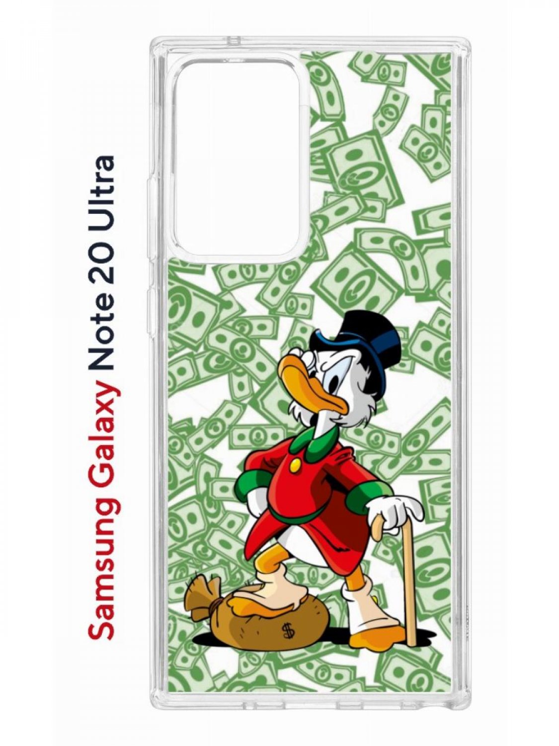 фото Чехол на samsung galaxy note 20 ultra kruche print macmoney,противоударный бампер кruче