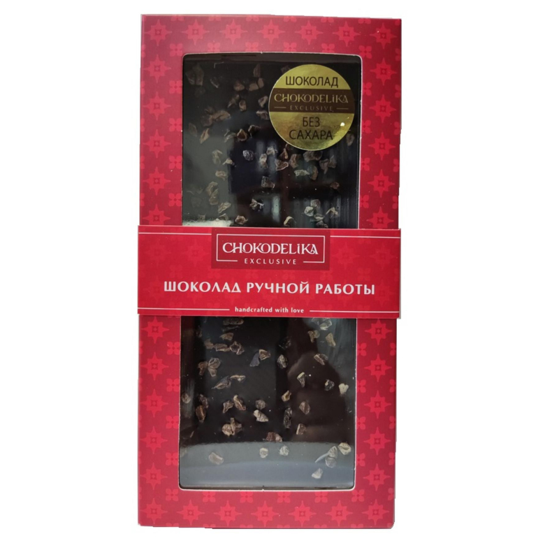 

Шоколад горький 'SUGAR FREE с какао бобами' 100 г