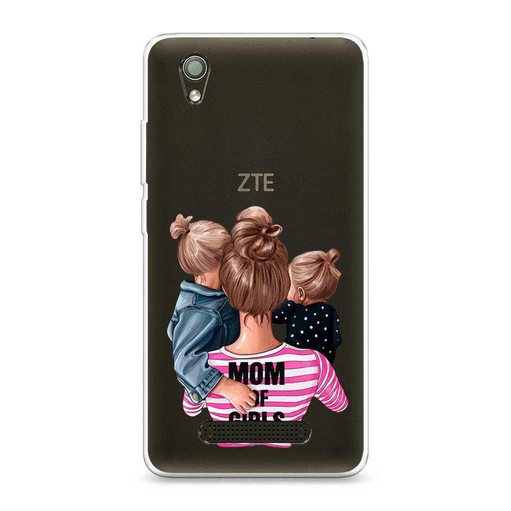 

Чехол Awog на ZTE Blade X3 / ЗТЕ Блэйд X3 "Mom of Girls", Разноцветный, 130650-6