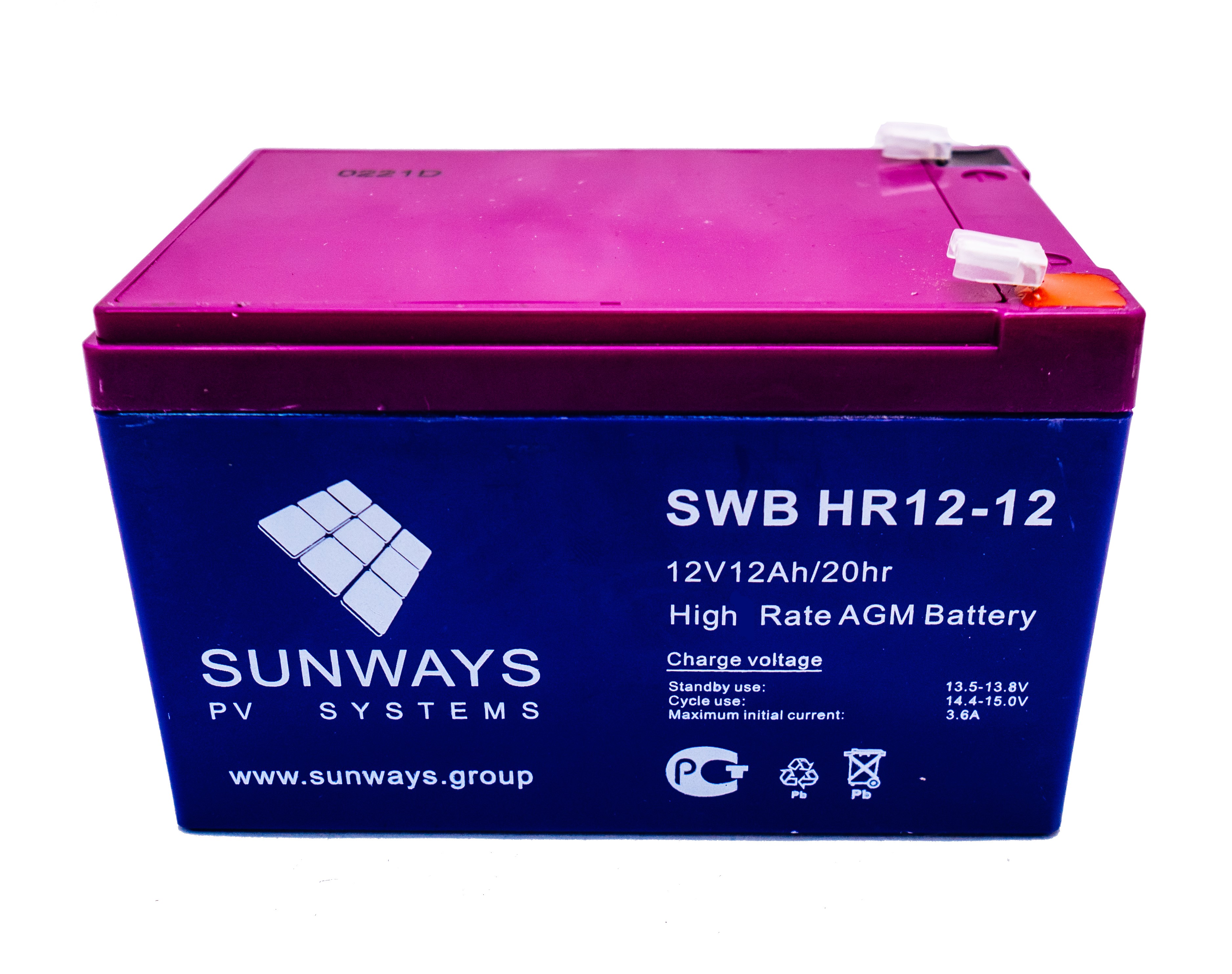 Аккумуляторная батарея SUNWAYS HR 12-12