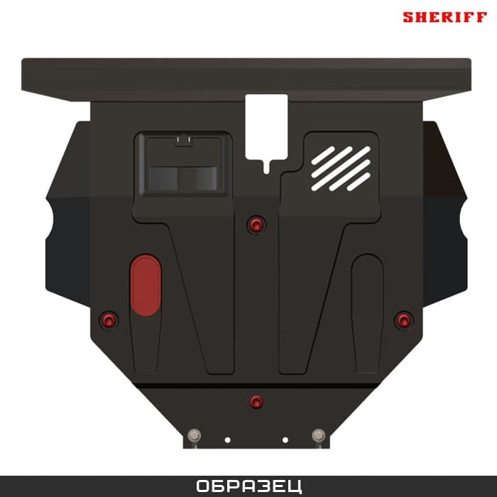 Защита редуктора Sheriff на БМВ Х7 G07 2019-2022, модель №5, сталь 3мм, арт:03.4499-2