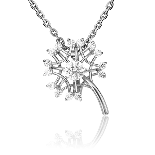 фото Подвеска из белого золота с фианитом platina jewelry 03-3112-00-501-1120-38_0