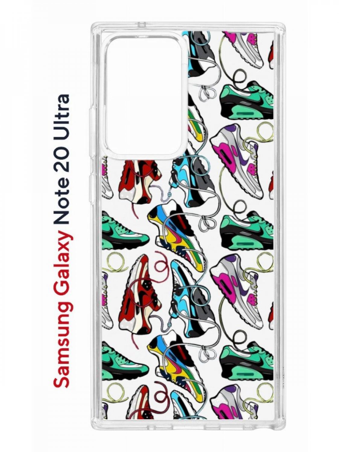 фото Чехол на samsung galaxy note 20 ultra kruche print кроссы nike air max противоударный кruче