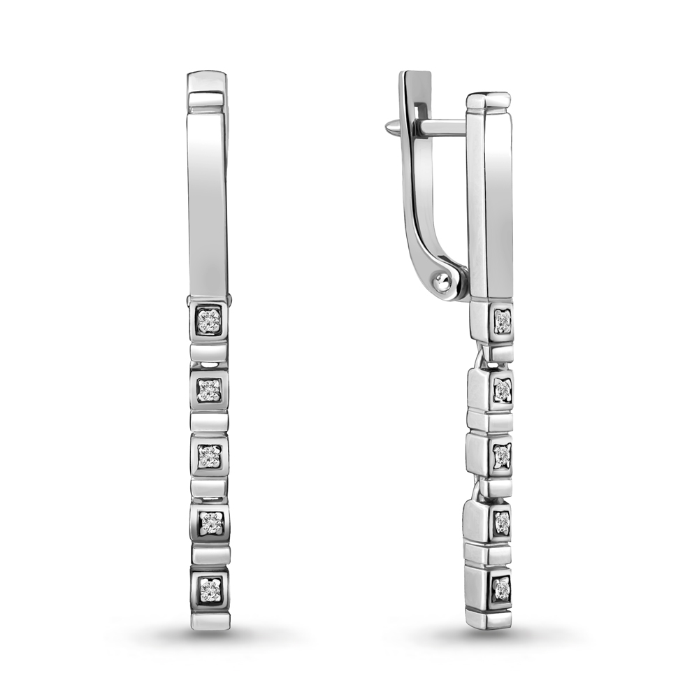 

Серьги из белого золота с бриллиантом Aquamarine Aquamarine 942478А_585_бз, 942478А_585_бз