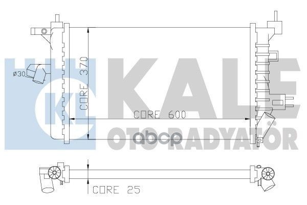 

Радиатор Двигателя Hyundai Coupe Kale 357800 KALE 357800