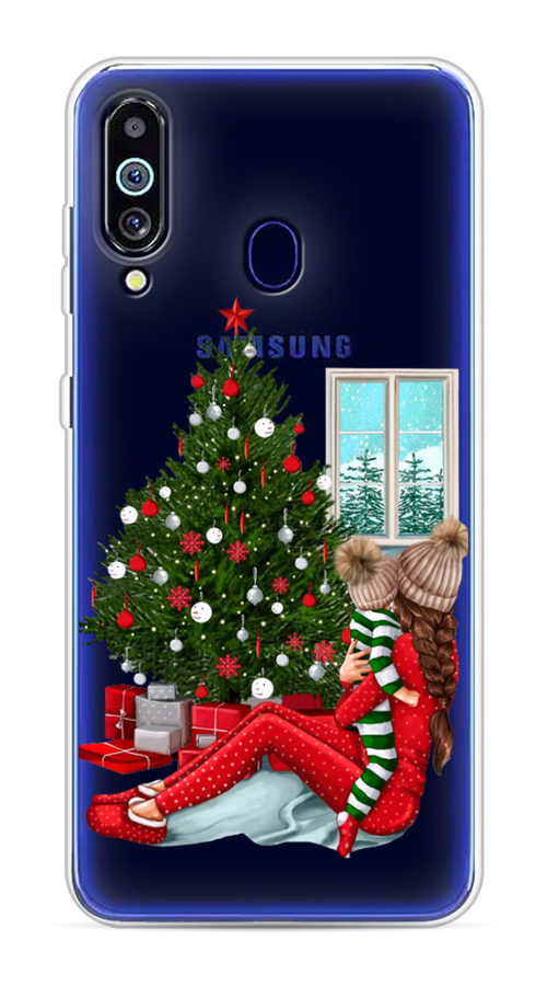 

Чехол на Samsung Galaxy M40 "Новый год с мамой", Красный;зеленый;голубой, 28750-6