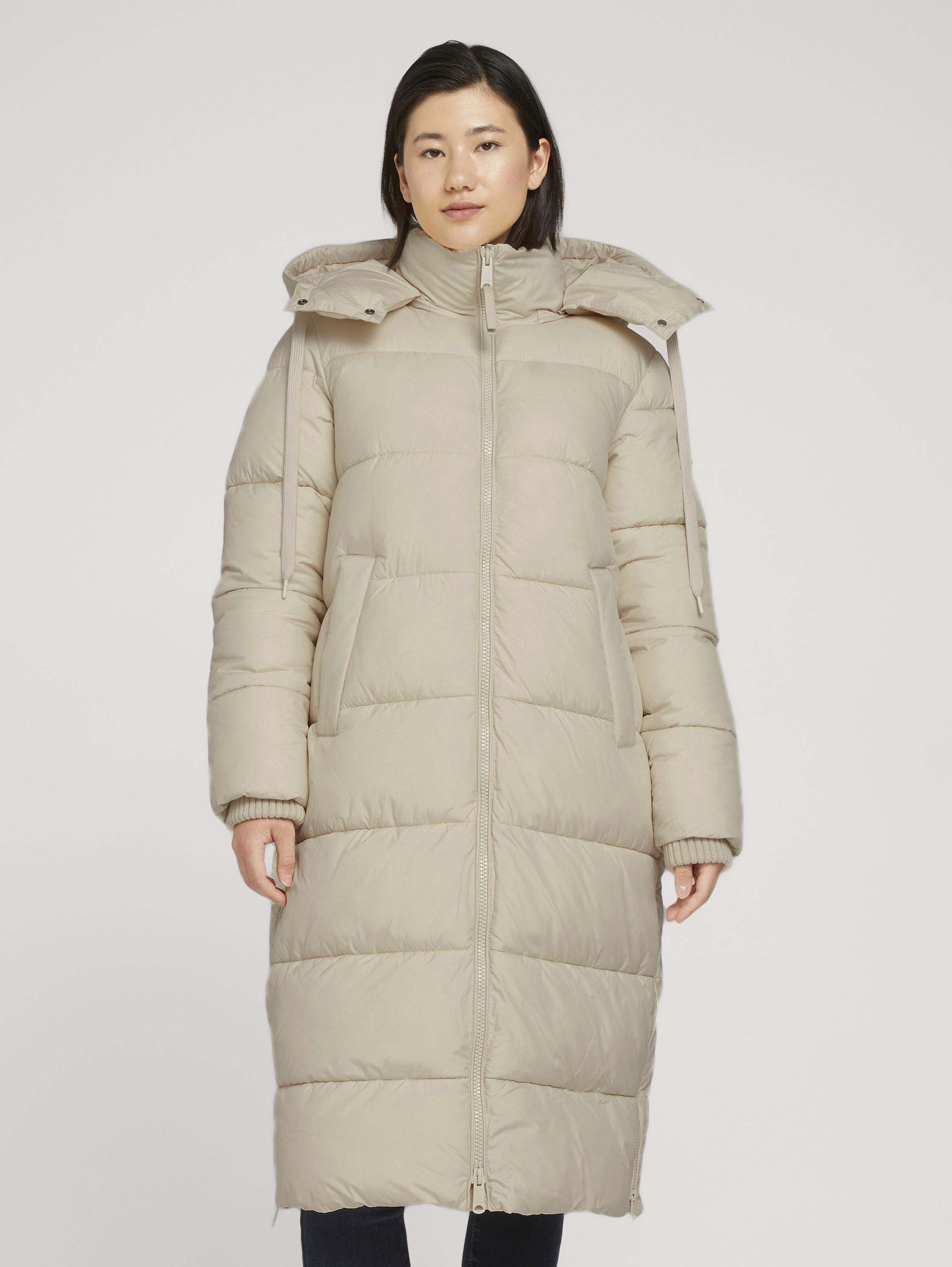 

Парка женская TOM TAILOR 1026993 бежевая XS, 1026993