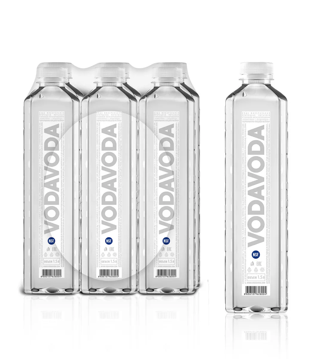 

Вода питьевая минеральная негазированная VODAVODA ПЭТ 6 шт. по 1,5л