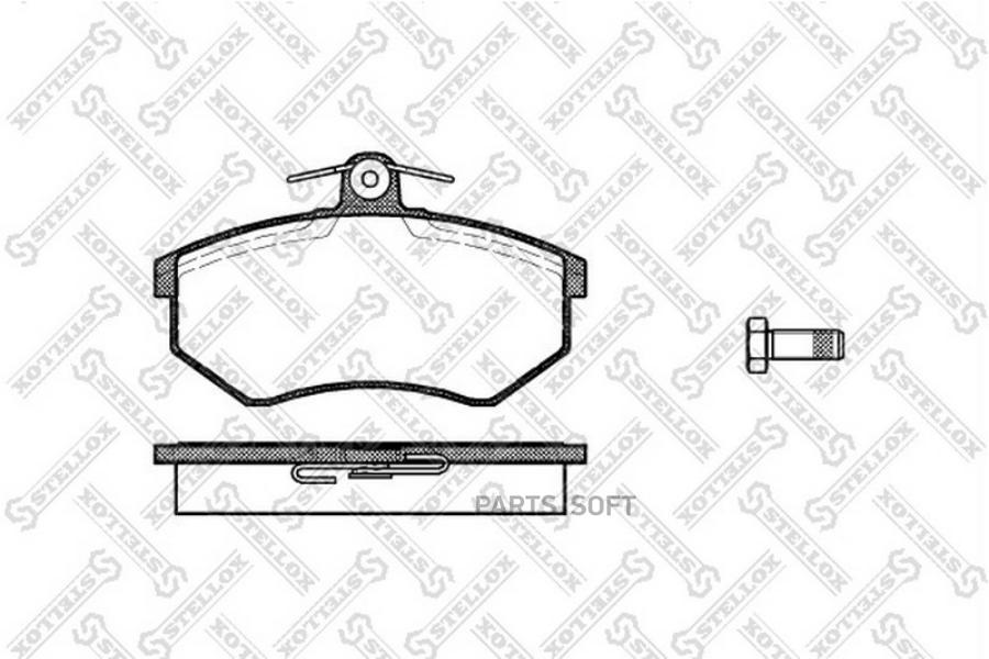 

Колодки Дисковые Передние Audi 80 1.6-1.9d 86-91, Vw Golf Ii 88-89 Stellox 145000_sx Stell