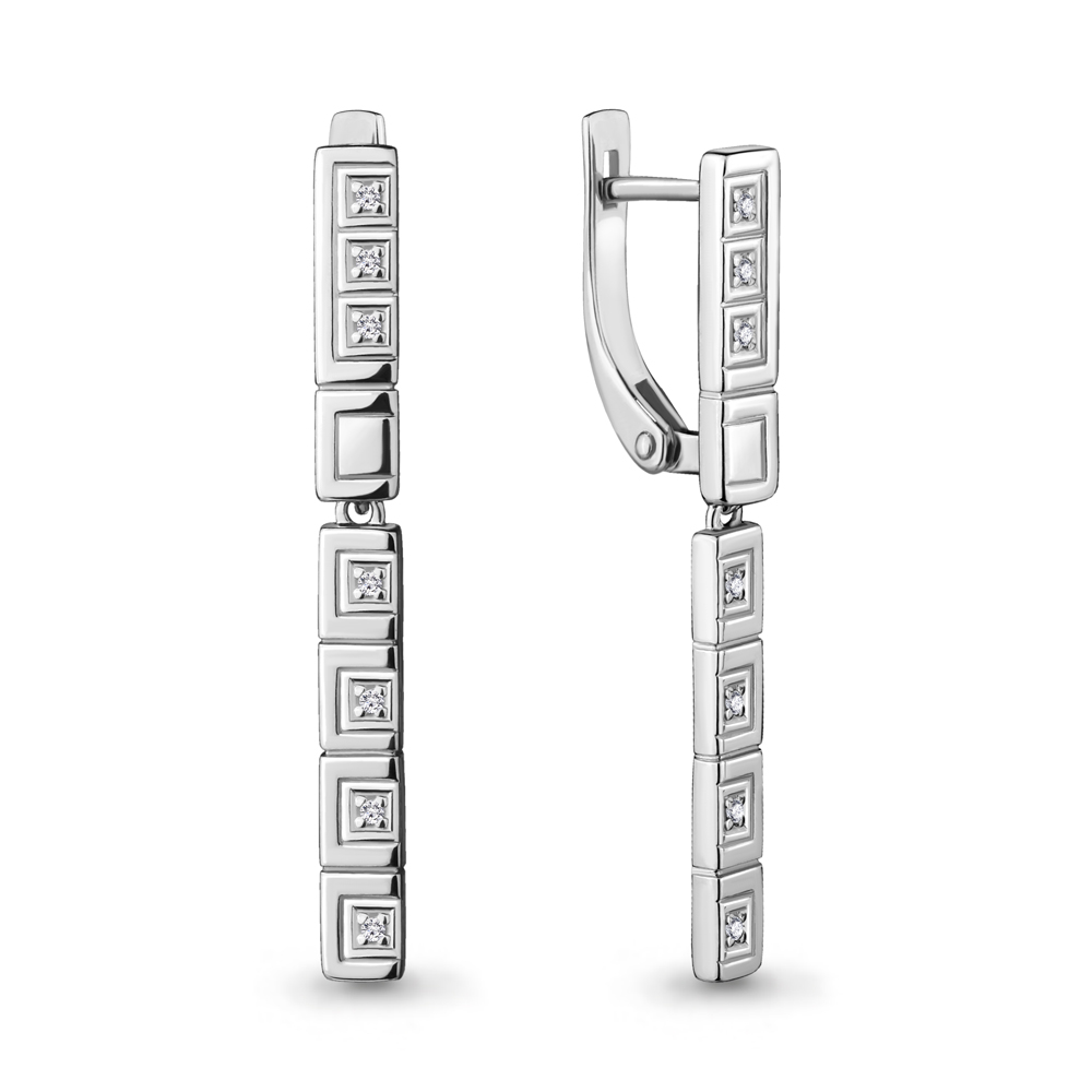 

Серьги из белого золота с бриллиантом Aquamarine Aquamarine 942479А_585_бз, 942479А_585_бз