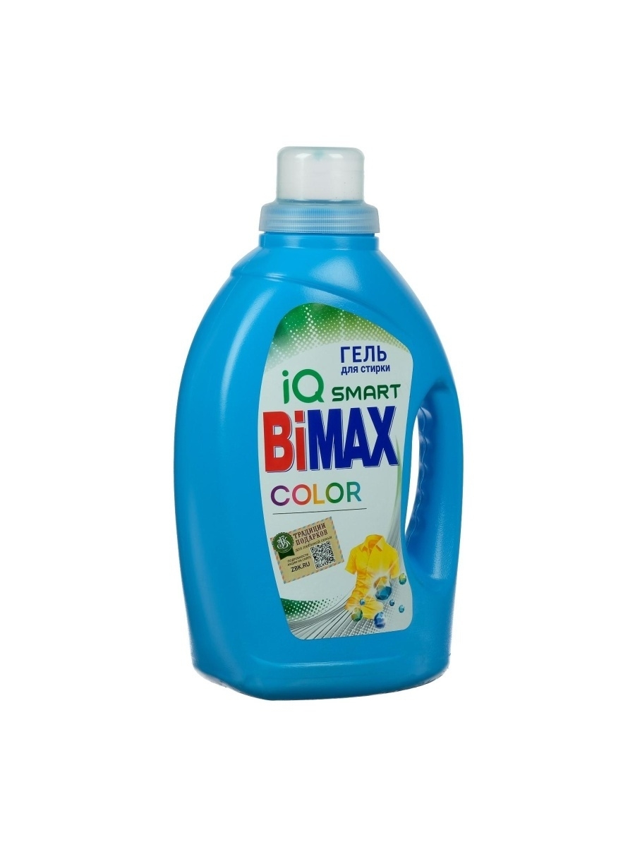 фото Гель для стирки bimax color, для цветных тканей 1.3 л