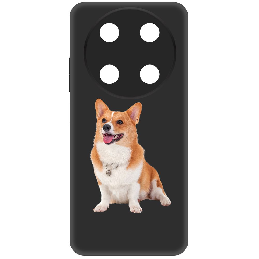 

Чехол-накладка Krutoff Soft Case Корги для ITEL RS4 черный