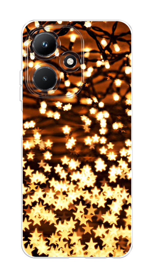 

Чехол на Infinix Hot 30i "Новогодняя гирлянда", Золотистый, 3104150-5