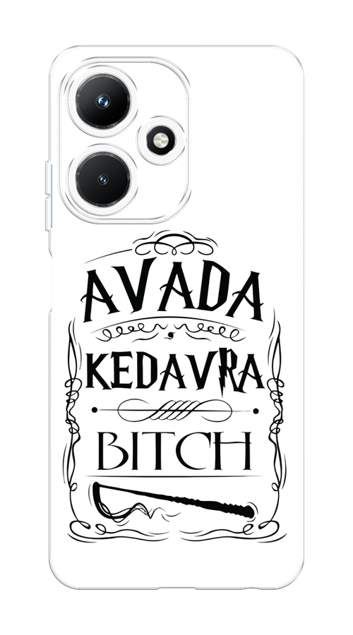 

Чехол на Infinix Hot 30i "Avada kedavra bitch", Белый;серый;черный, 3104150-6