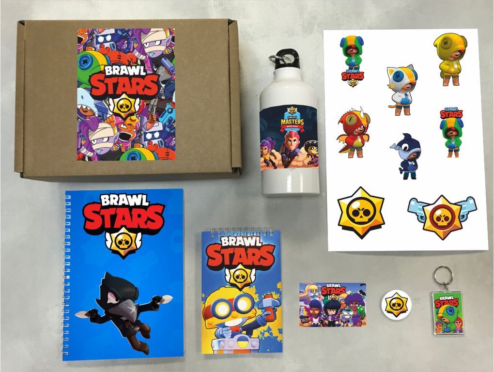 

Бокс с подарком Brawl Stars - 6, 47674188, 7 предметов, Бежевый