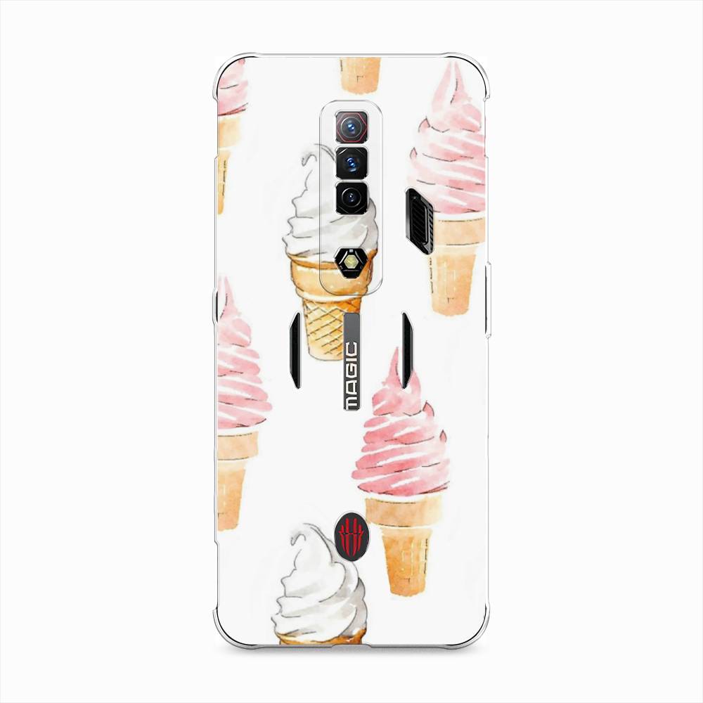 

Чехол Awog на ZTE Nubia Red Magic 7S / ЗТЕ Нубия Ред Мэджи "Нарисованное мороженое", Разноцветный, 136350-10