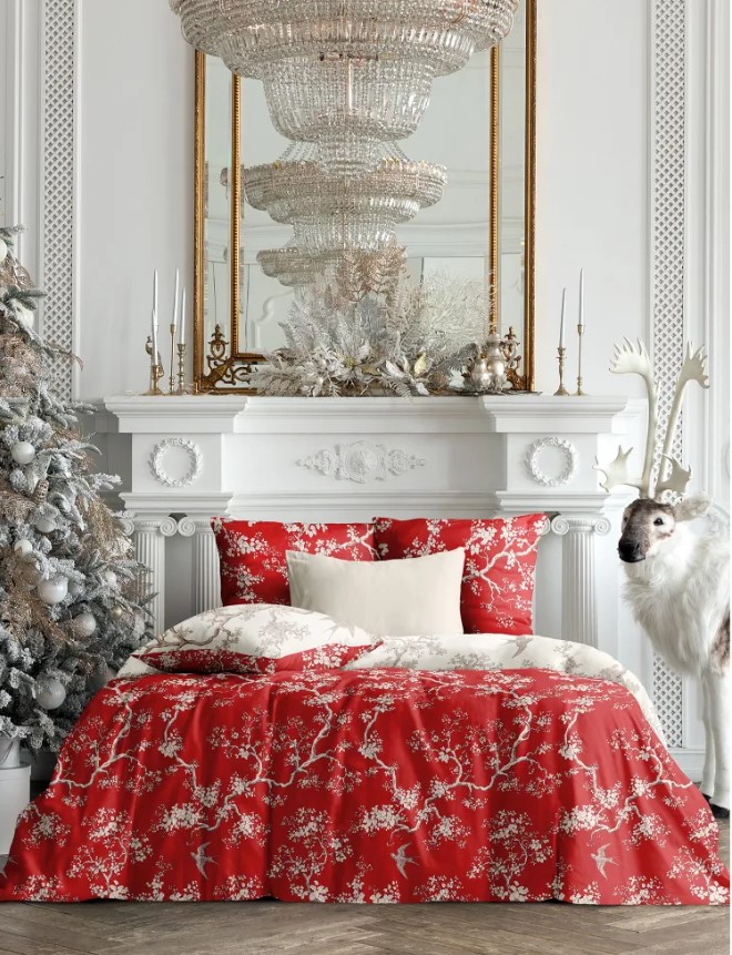 

Комплект постельного белья 1.5 поплин Mia Cara Dolce Vita 70х70 Chinoiserie rosso