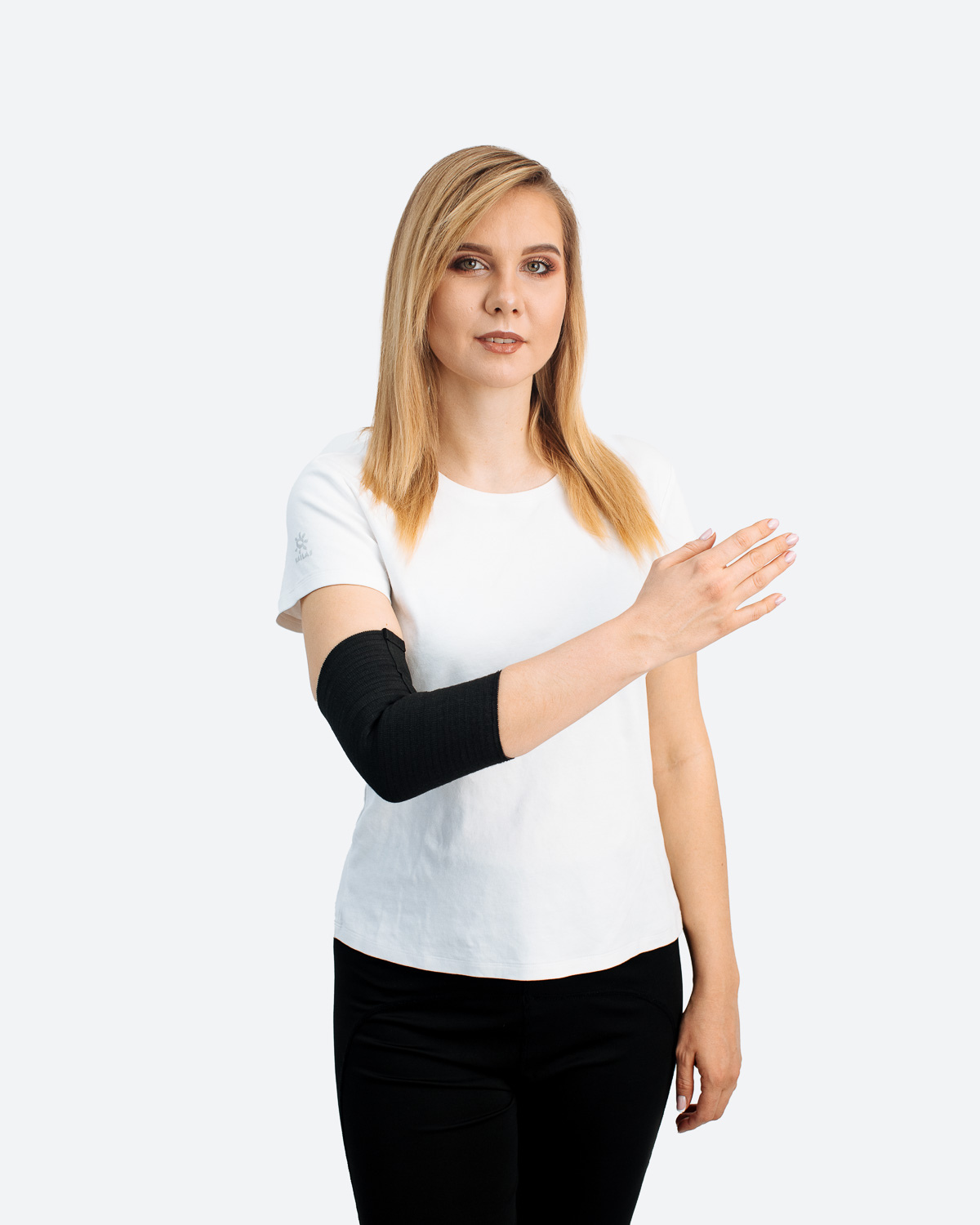 

Бандаж компрессионный на локоть Cotton АЛЬМЕД черный р. /S, компрессионный на локоть Cotton