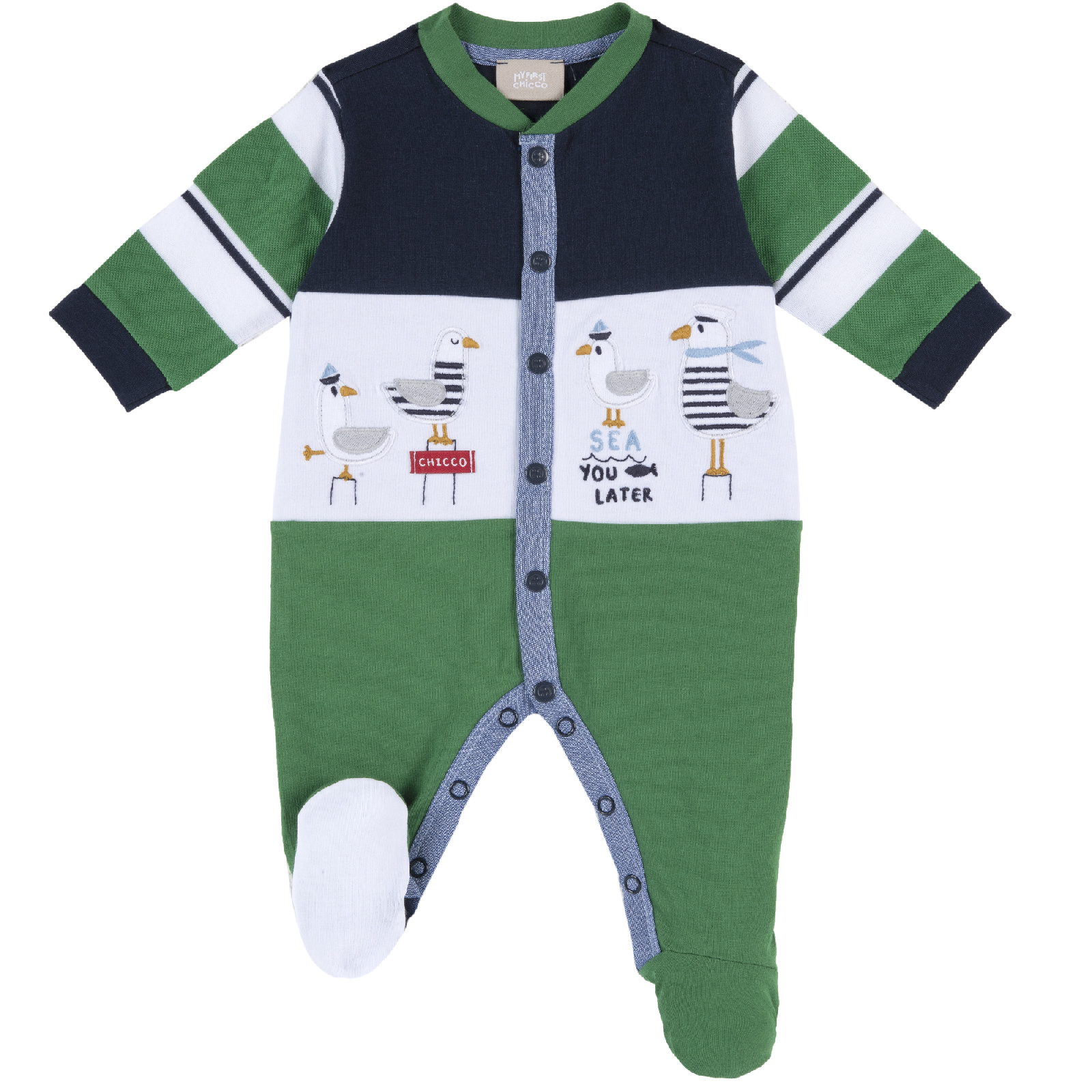 фото Комбинезон chicco 09002087068055 цв. зеленый р. 68