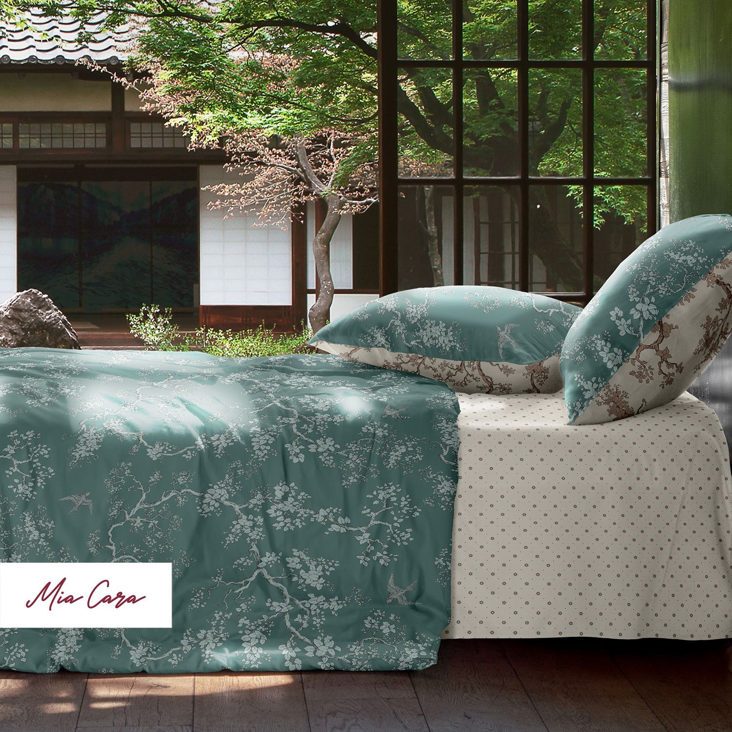 

Комплект постельного белья 2.0 поплин Mia Cara Dolce Vita 70х70 Chinoiserie mentolo