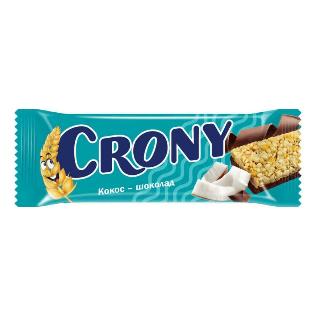 Батончик мюсли Crony Кокос и шоколад, 50гх12шт