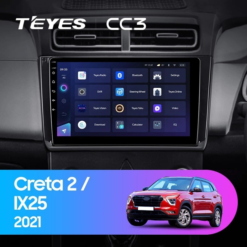 Штатная магнитола Teyes CC3 432 Hyundai Creta 2 2021 глянец F2 3749600₽