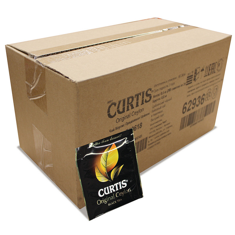 Чай Curtis Original Ceylon Tea черный сашет 2гx200пак 16588