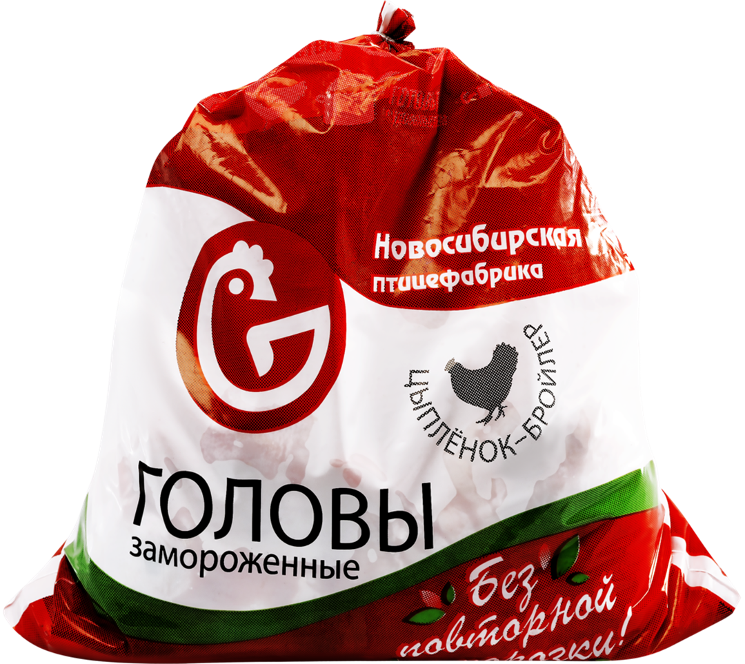 

Головы куриные Лента замороженные -1 кг