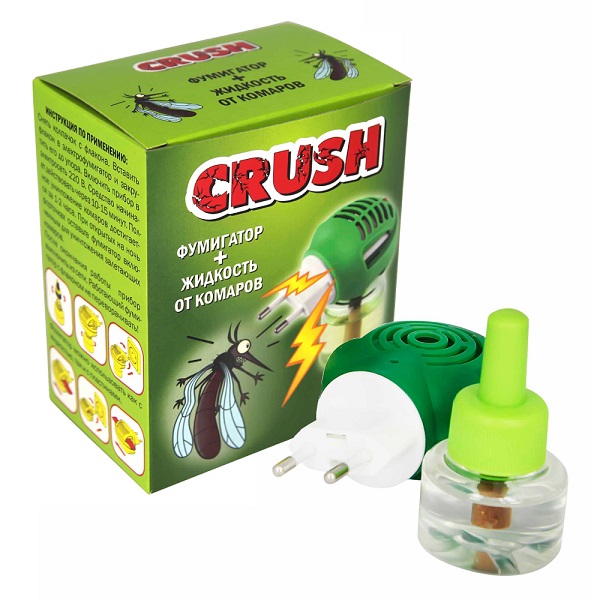 

Фумигатор CRUSH СЗ.060003 1 флакон жидкости в комплекте, Зеленый