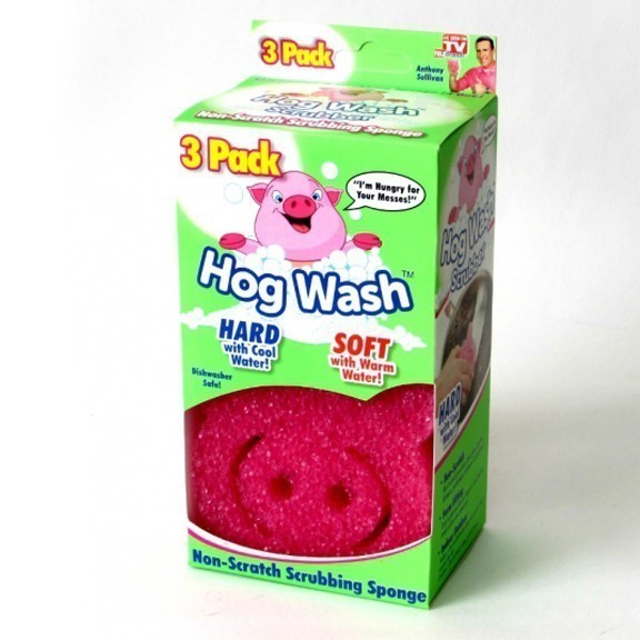 

Чудо губка-скраб Пятачок Hog Wash Scrubber, 3 шт.